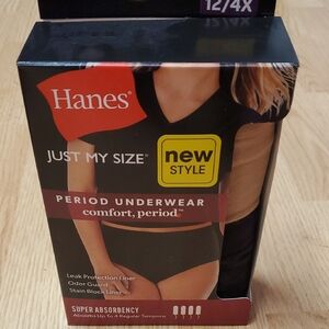 Hanes Black Period Underwear  - New